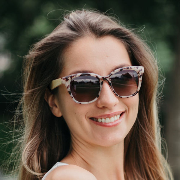~ SOEK Sunglasses Lila Grace - Ivory Tortoise