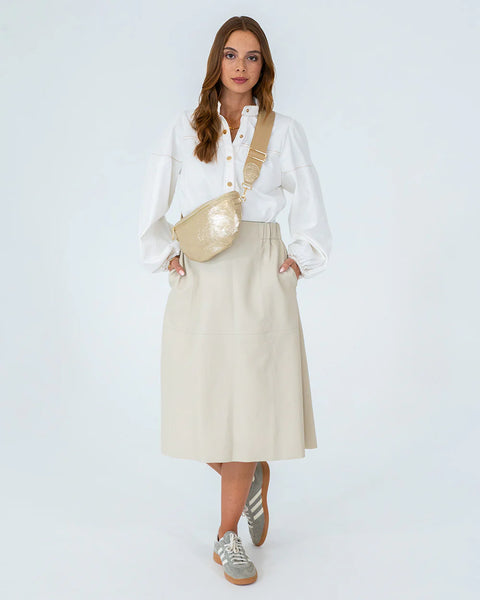~ ELMS+KING Alamo Sling - Light Gold Crinkle