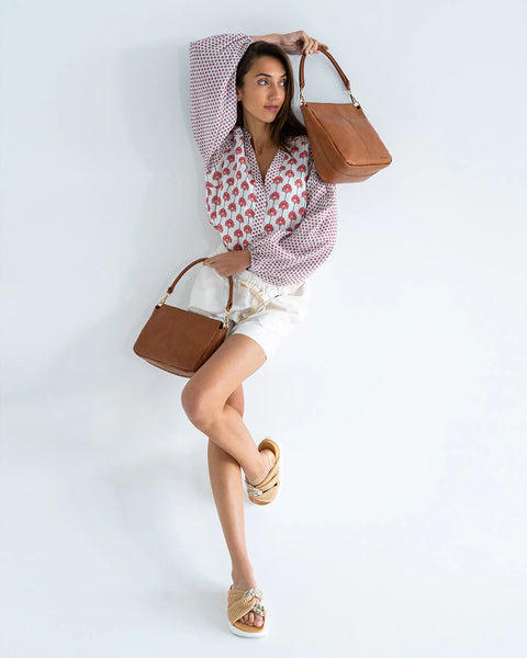 ~ ELMS+KING Amherst Shoulder Bag - Tan Pebble