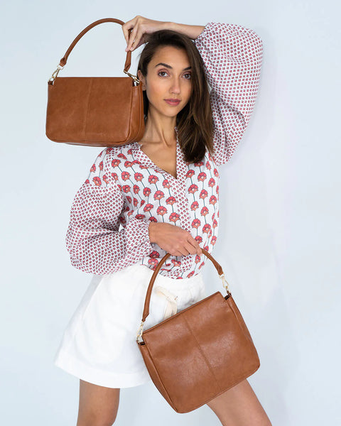 ~ ELMS+KING Amherst Shoulder Bag - Tan Pebble