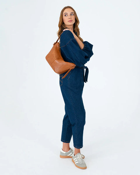~ ELMS+KING Barton Shoulder Bag - Tan Pebble