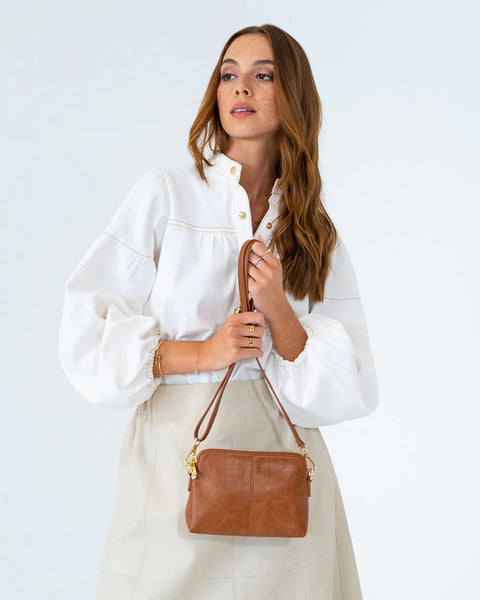 ~ ELMS+KING Burbank Crossbody - Tan Pebble
