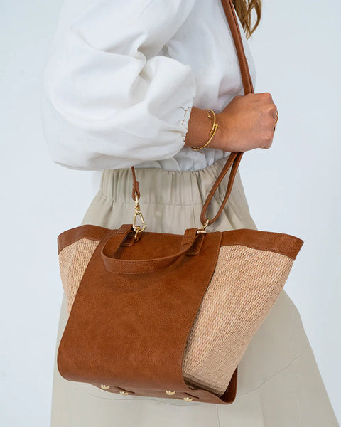 ~ ELMS+KING Carnegie Tote - Natural/Tan