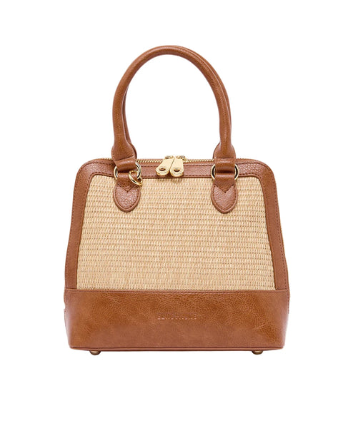 ~ ELMS+KING Fairfax Top Grip - Tan Pebble/ Natural Weave