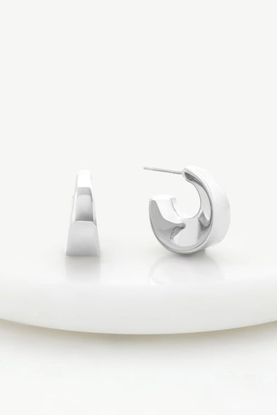 ~ Zafino Harper Hoop Earring - Silver