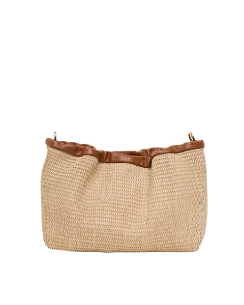 ~ ELMS+KING Monty Crossbody - Tan/Natural Weave