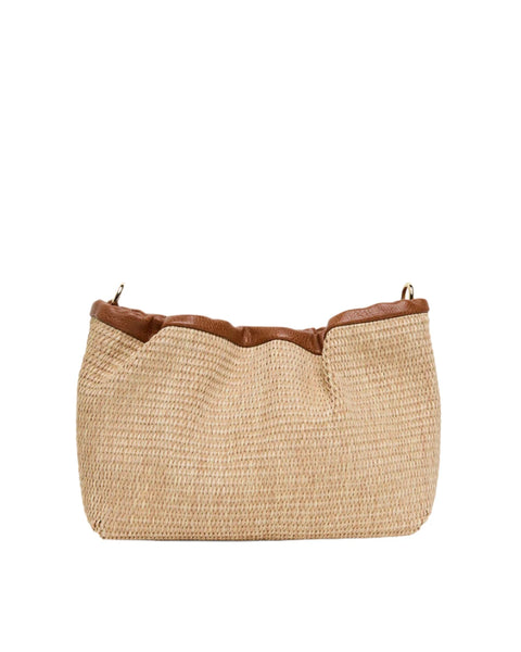 ~ ELMS+KING Monty Crossbody - Tan/Natural Weave