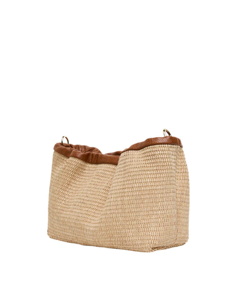 ~ ELMS+KING Monty Crossbody - Tan/Natural Weave