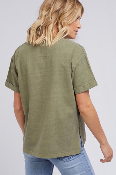 All About Eve Washed Tee - Khaki