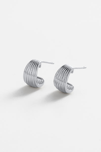 ~ Zafino Sasha Hoop Small - Silver