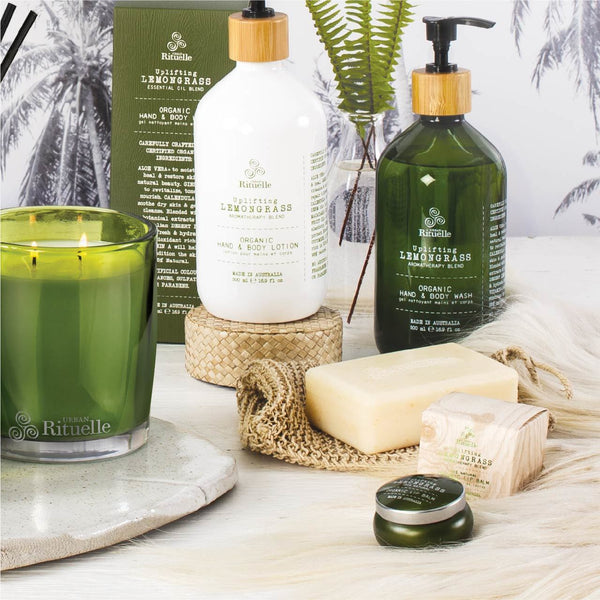 ~ Urban Rituelle Flourish Organics Organic Hand & Body Wash - Lemongrass, Lemon Myrtle, Grapefruit & Eucalyptus