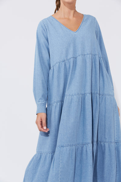 Austin Denim Maxi - Denim