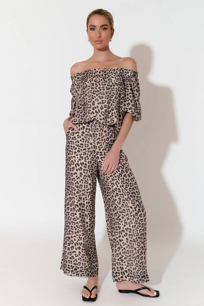 Harper Leopard Print Pant - Print