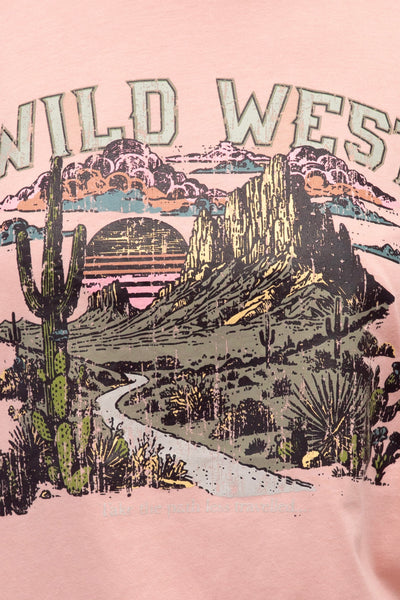 Wild West Desert Tee - Pink