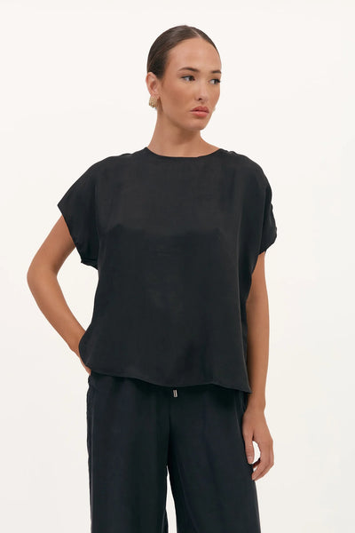 Joy Cupro Top - Black