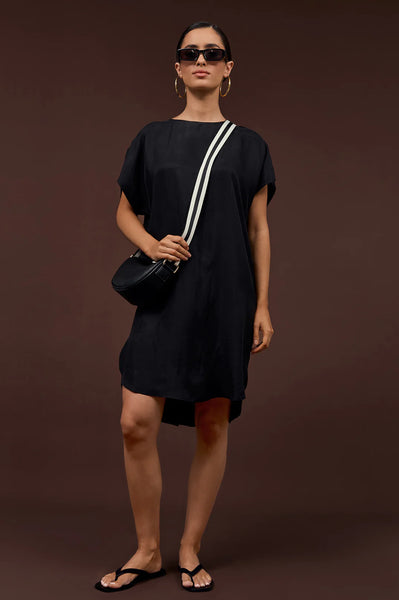 Joy Cupro Dress - Black