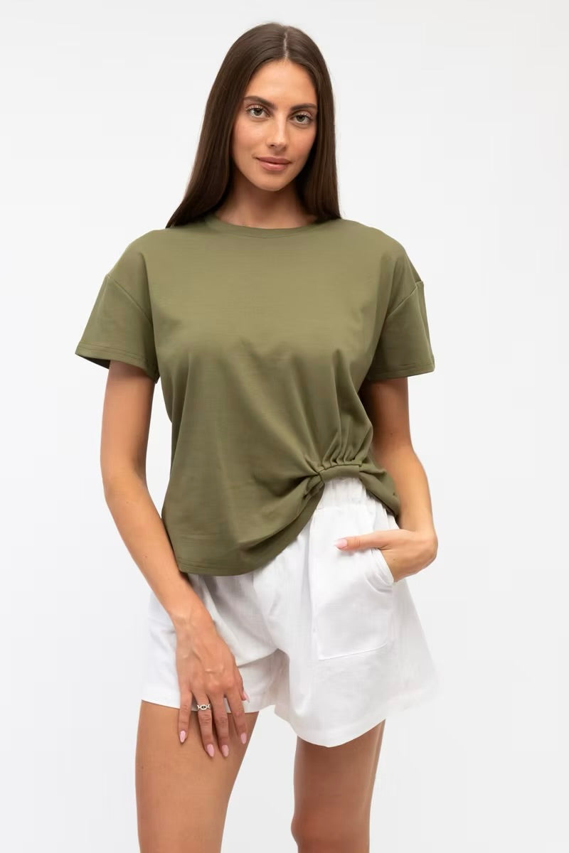 Easy Tuck Tee - Olive