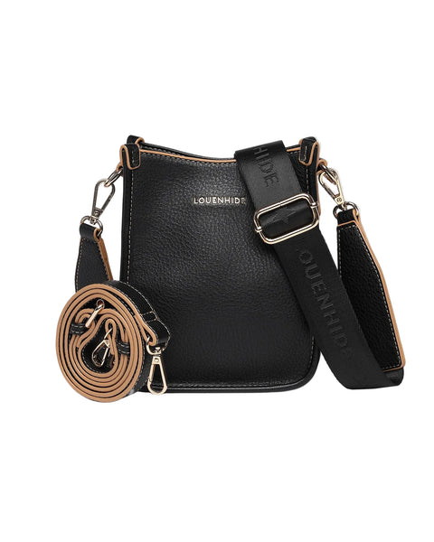 ~ LOUENHIDE Parker Phone Crossbody Bag - Black