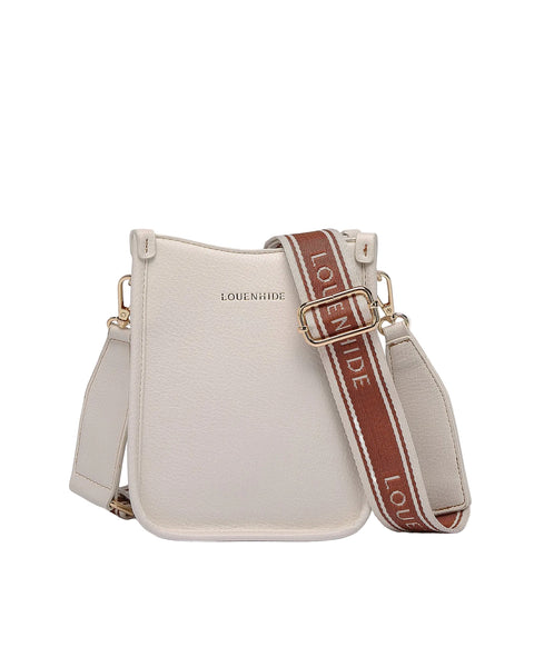 ~ LOUENHIDE Parker Logo Phone Bag - Vanilla
