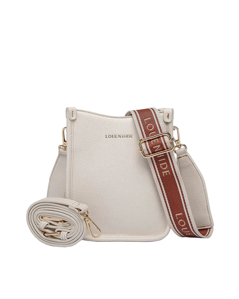 ~ LOUENHIDE Parker Logo Phone Bag - Vanilla