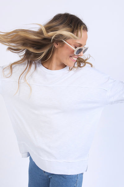 Jayne Throw On Top - White