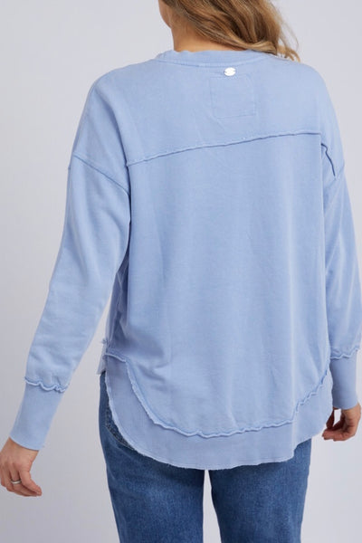 Washed Simplified Crew - Washed Light Blue