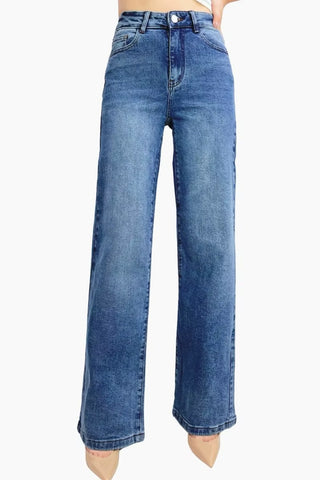 Wren Straight Leg Jean - Mid Blue