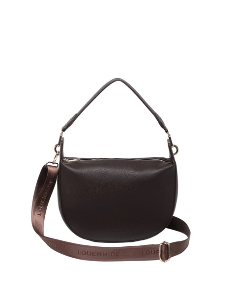 ~ LOUENHIDE Georgina Shoulder Bag - Chocolate