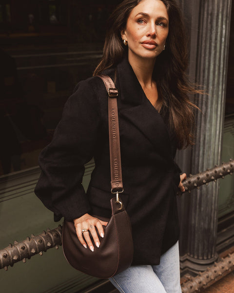 ~ LOUENHIDE Georgina Shoulder Bag - Chocolate