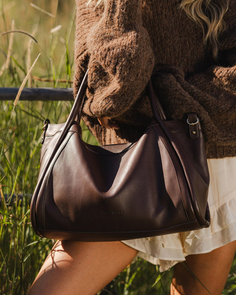 ~ LOUENHIDE Mini Sutton Shoulder Bag - Chocolate