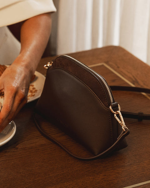 ~ LOUENHIDE Alison Crossbody Bag - Chocolate