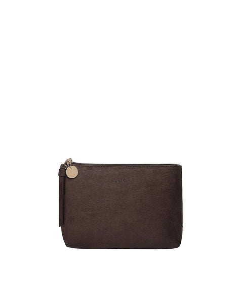 ~ LOUENHIDE The Everyday Suedette Pouch - Chocolate
