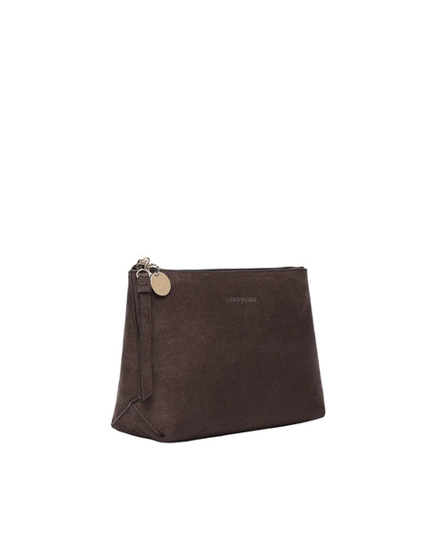 ~ LOUENHIDE The Everyday Suedette Pouch - Chocolate