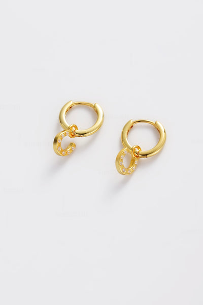 ~ Zafino Lucky Hoop - Gold