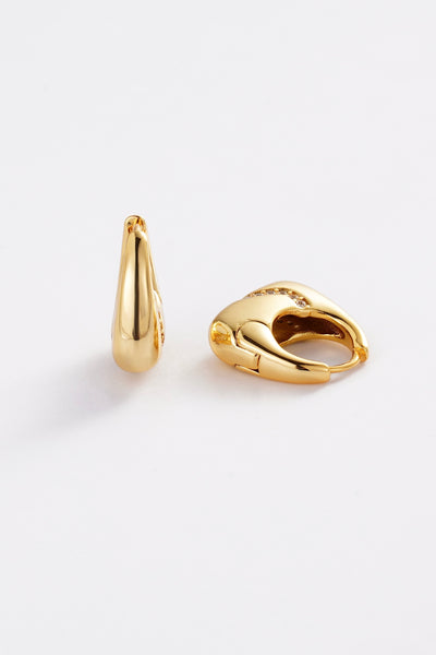 ~ Zafino Demi Hoop - Gold