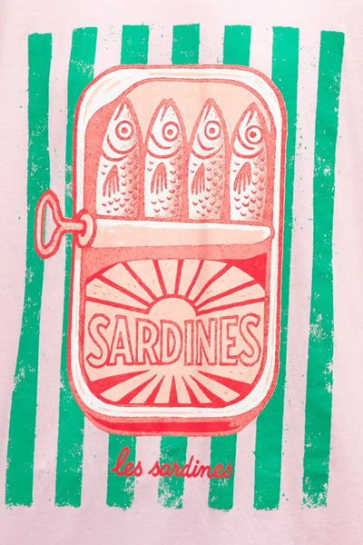 Les Sardines Tee - Pink
