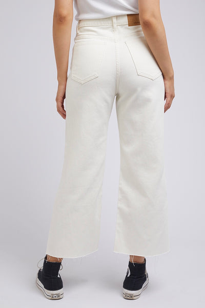 Charlie High Rise Wide Leg Jean - Vintage White