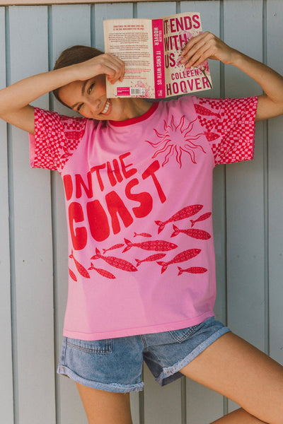 On The Coast Tee - Pink