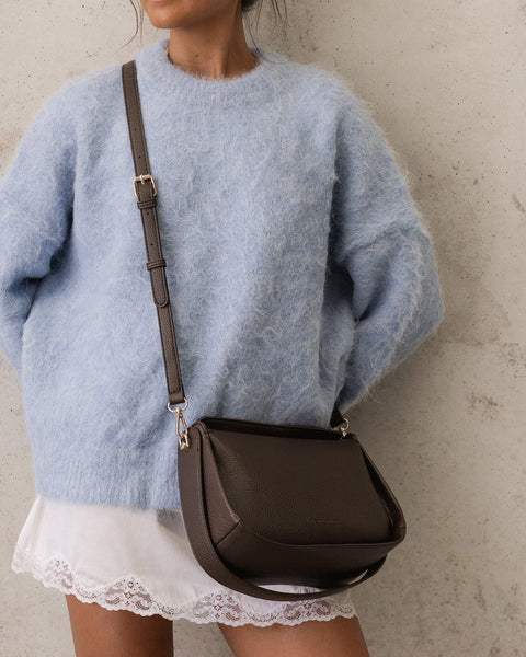 ~ LOUENHIDE Maddie Shoulder Bag - Chocolate