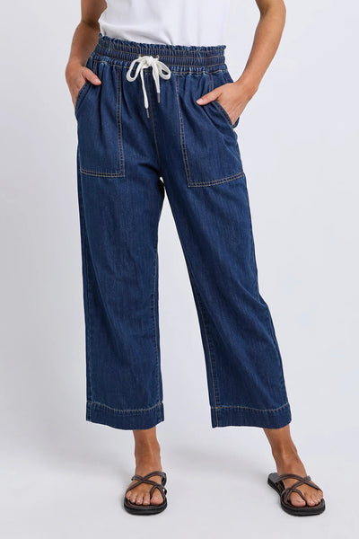 Greta Slim Leg Denim Pant - Saphire