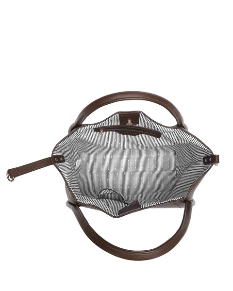 ~ LOUENHIDE Sutton Shoulder Bag - Chocolate