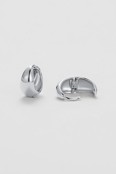 ~ Zafino Steph Hoop Small - Silver