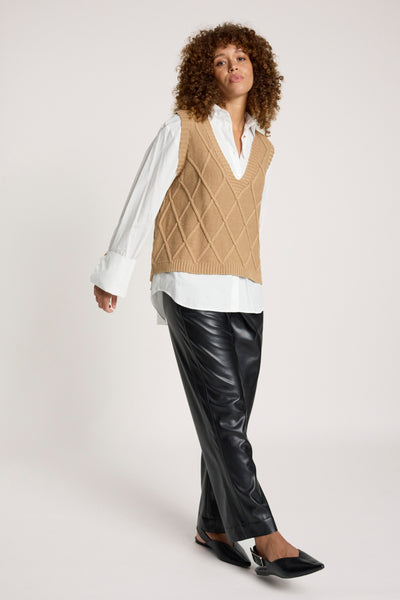 Liora Knit Vest - Mocha