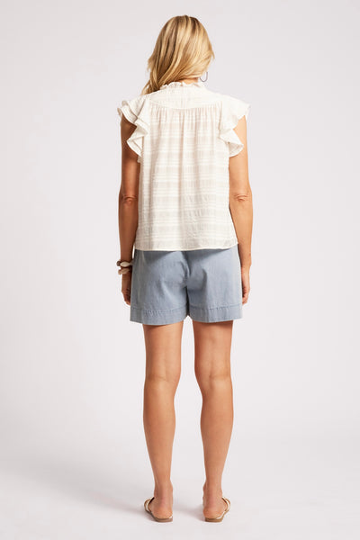 Sovana Frill Tank - White