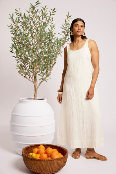 Cove Tank Maxi Dress - White