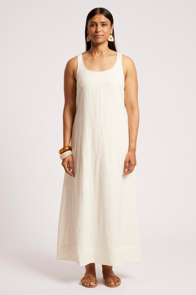 Cove Tank Maxi Dress - White