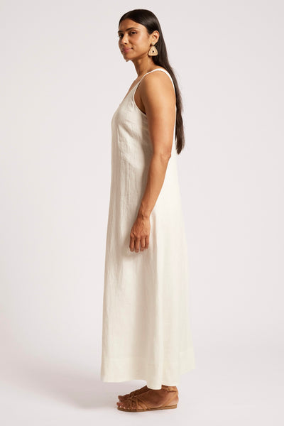 Cove Tank Maxi Dress - White