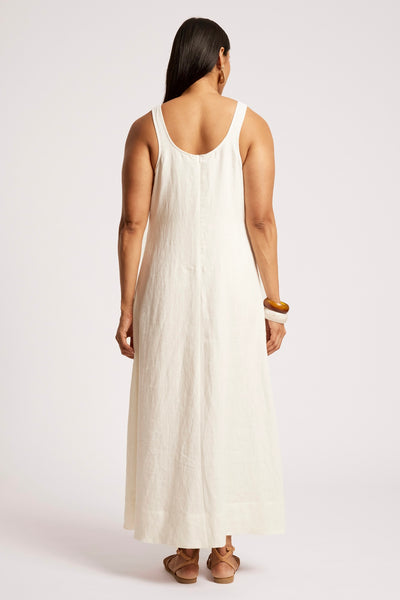 Cove Tank Maxi Dress - White