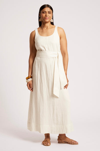 Cove Tank Maxi Dress - White