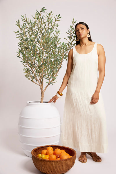 Cove Tank Maxi Dress - White
